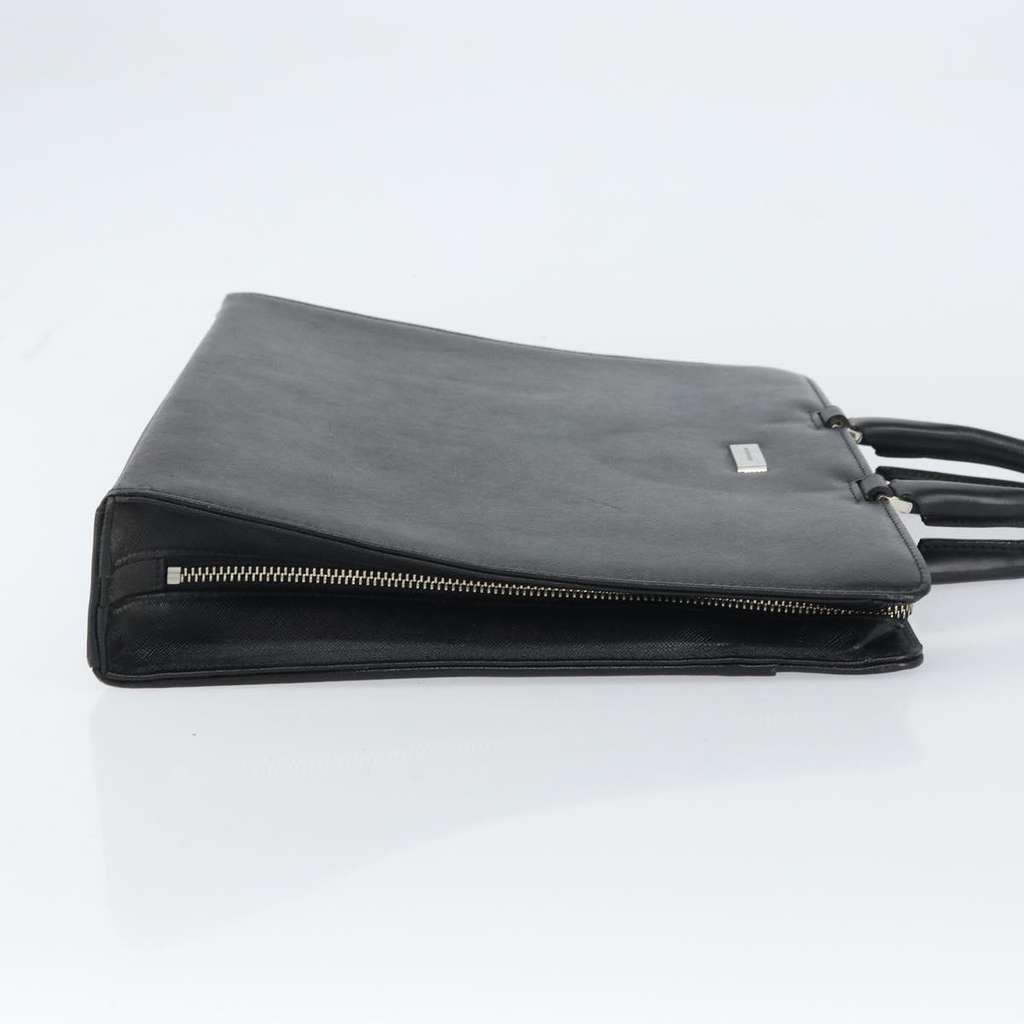 Burberry Vintage Briefcase Black Leather Fair condition - Inside View