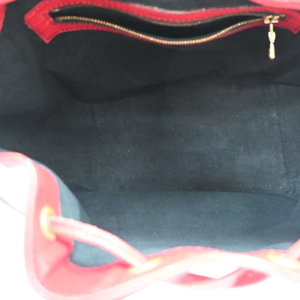 Louis Vuitton Petit Noe Handbag Red Leather Good condition - Box View