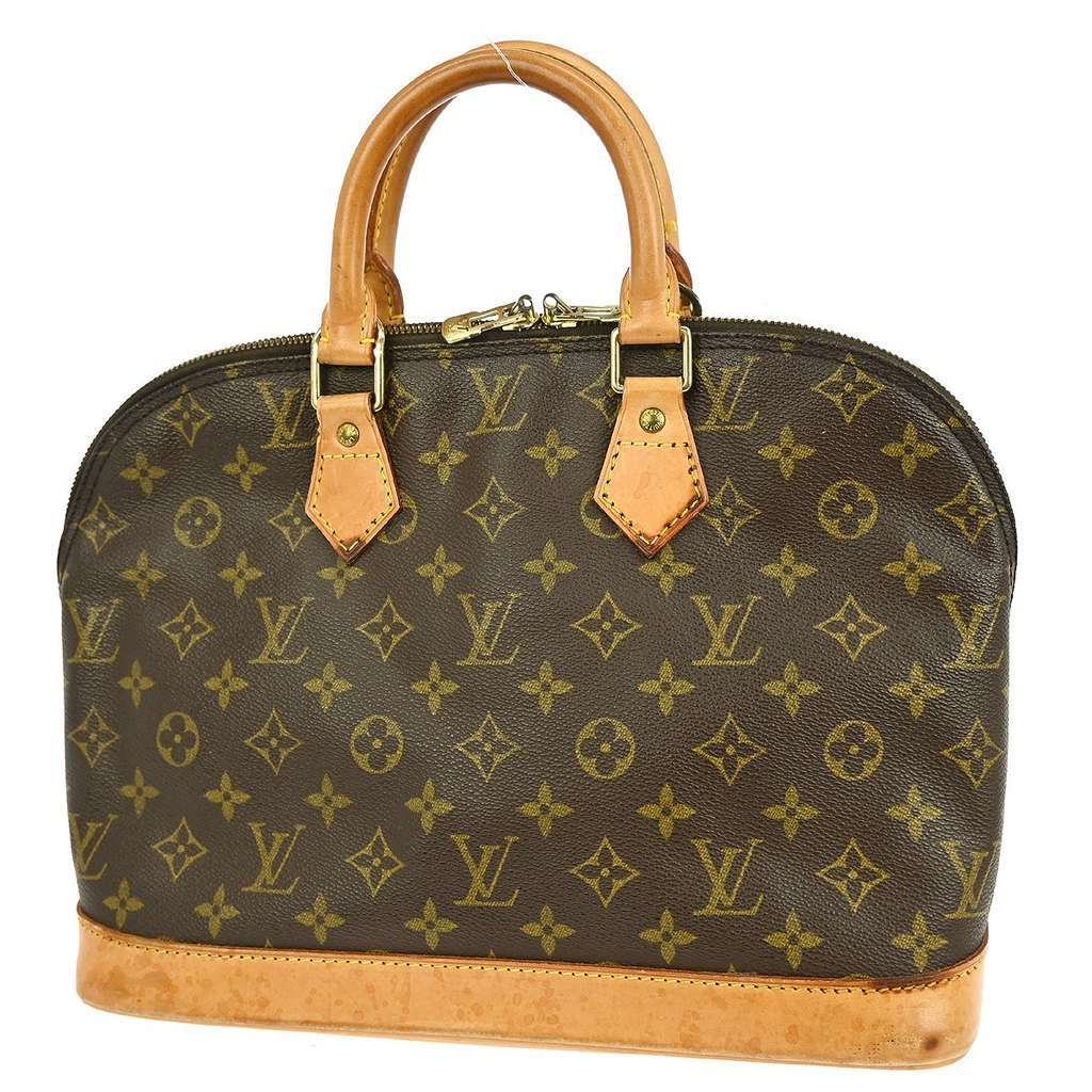 Louis Vuitton Alma Handbag Brown Canvas Fair condition - Back View