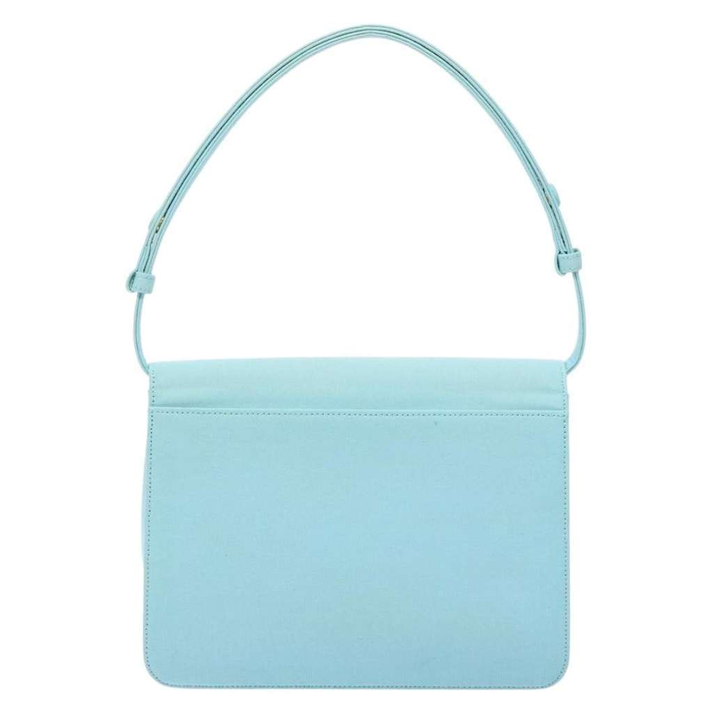 Saint Laurent Vintage Shoulder Bag Blue Canvas Good condition - Back View