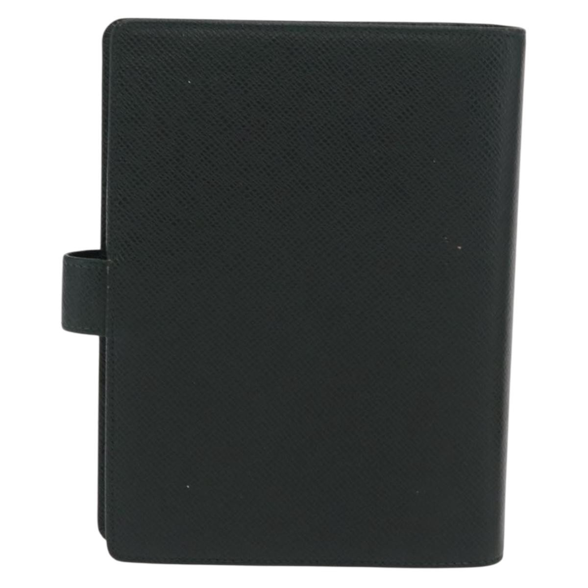 Louis Vuitton Agenda Cover Green Leather Good condition - Back View