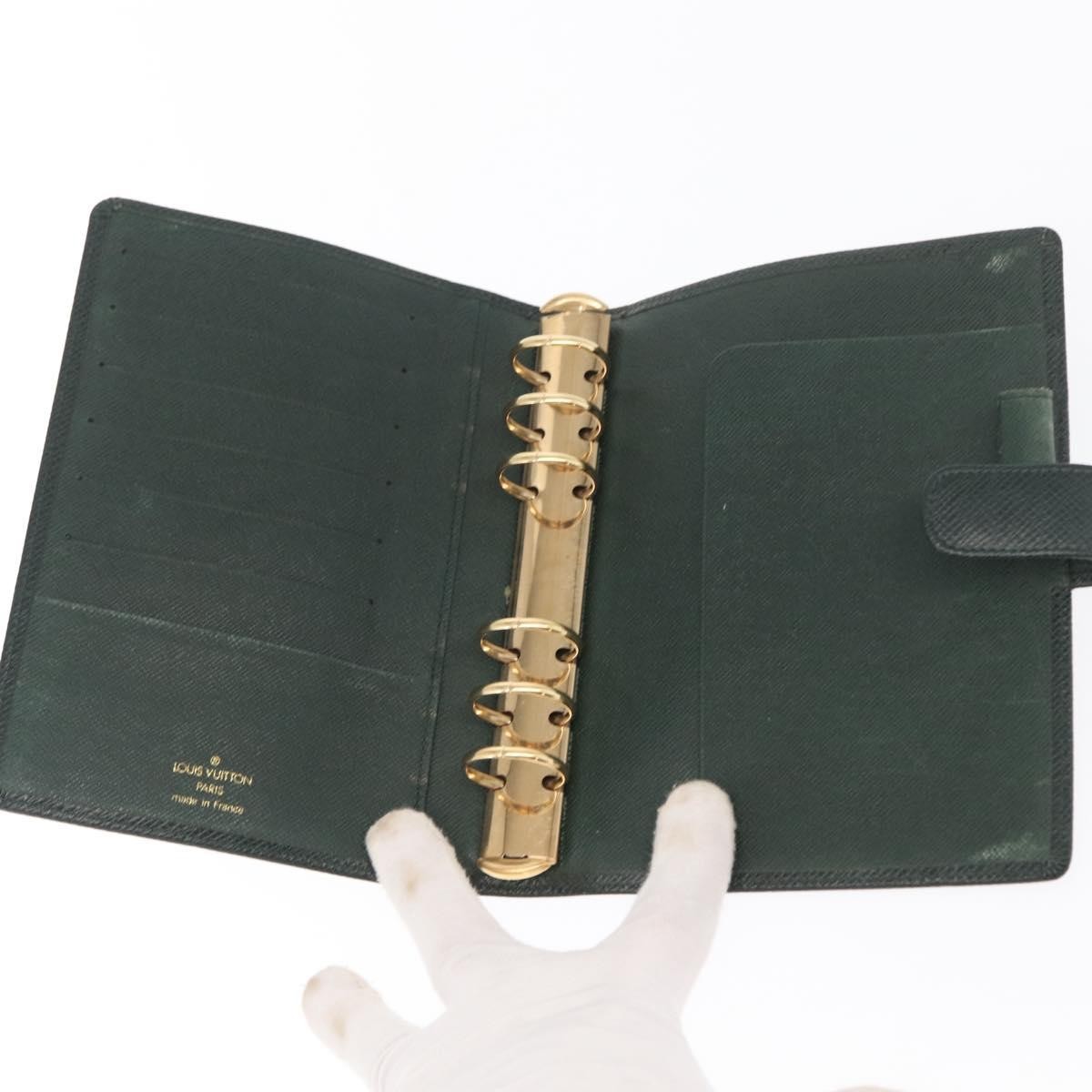Louis Vuitton Agenda Cover Green Leather Good condition - Box View