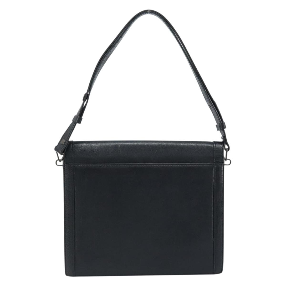 Saint Laurent Vintage Handbag Black Leather Good condition - Back View