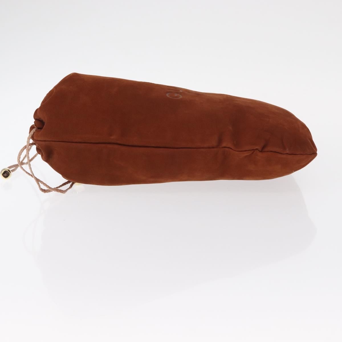 Gucci Pochette Brown Suede Good condition - Model View