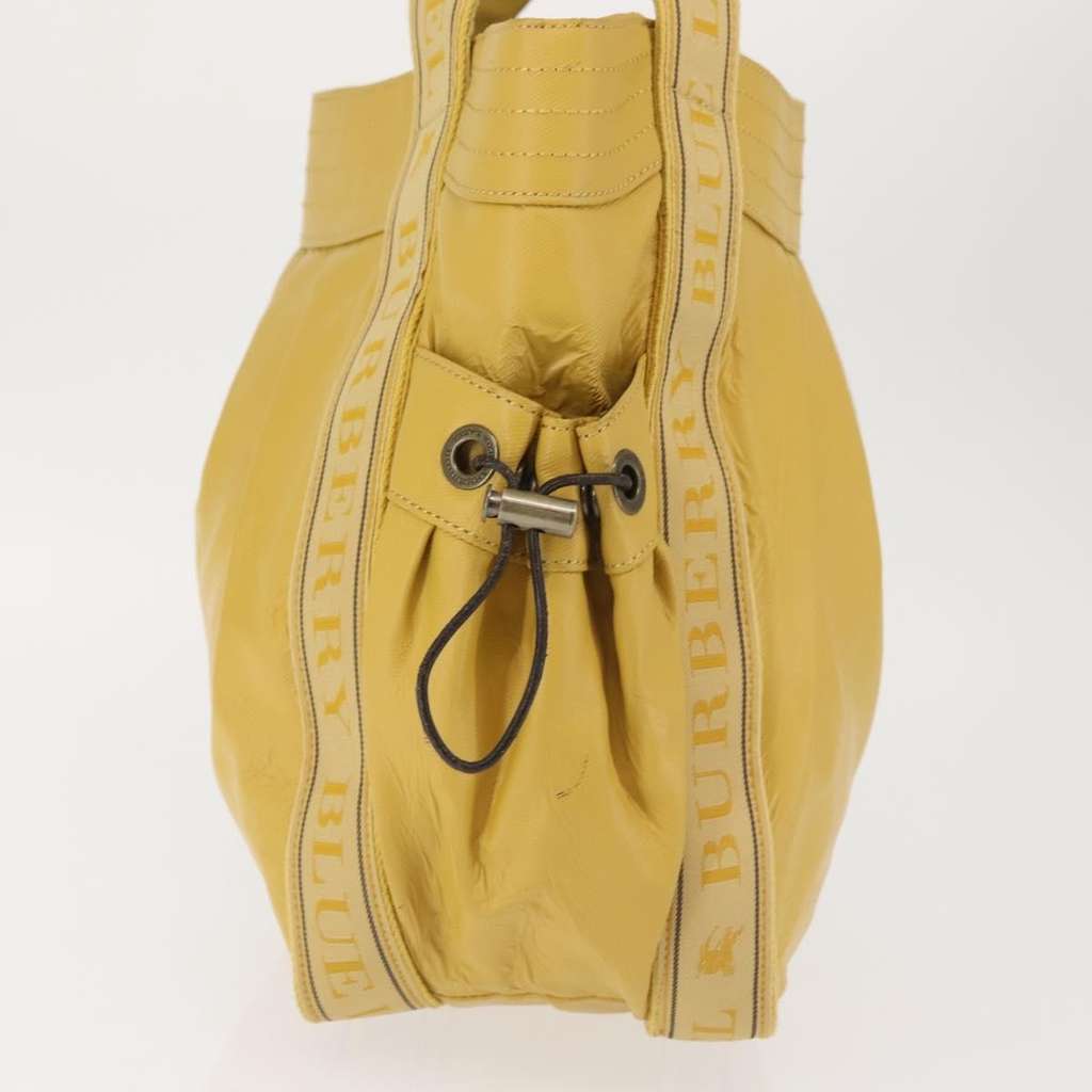 Burberry Blue Label Tote Bag Yellow Leather Good condition - Model View