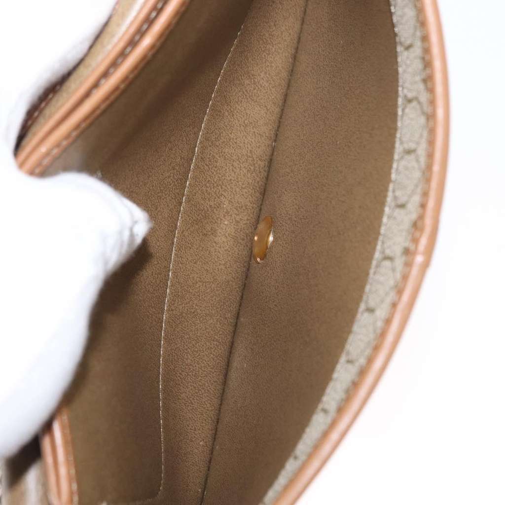 Christian Dior Vintage Honeycomb chain Beige Canvas Good condition - Box View