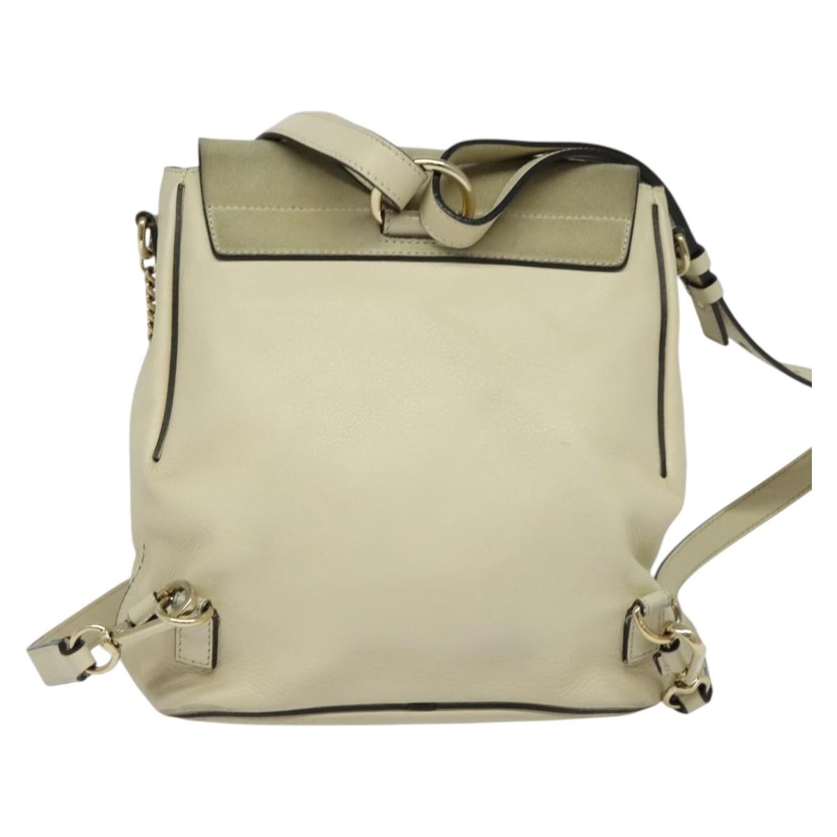 Chloe Faye Backpack Beige Suede Good condition - Back View