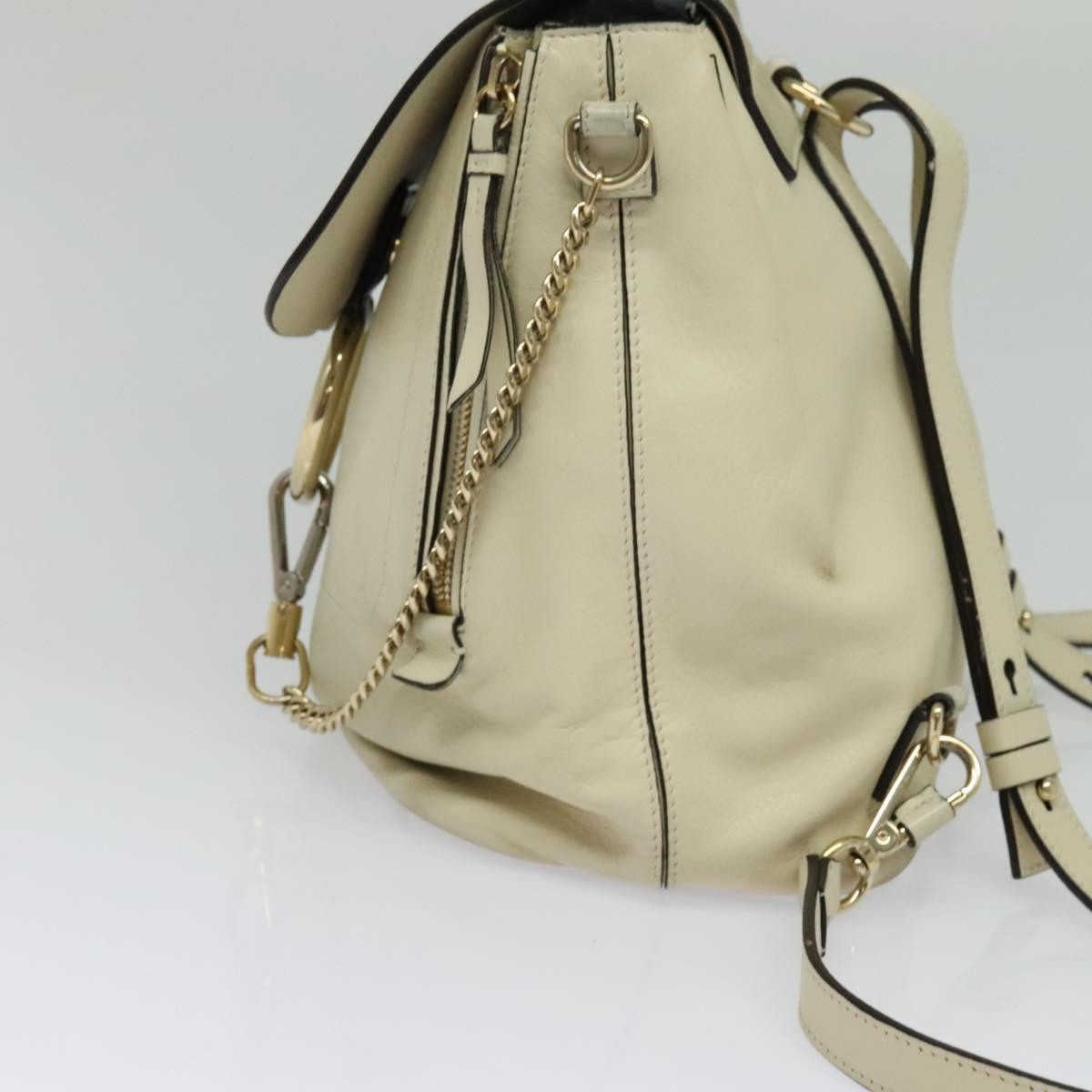 Chloe Faye Backpack Beige Suede Good condition - Inside View