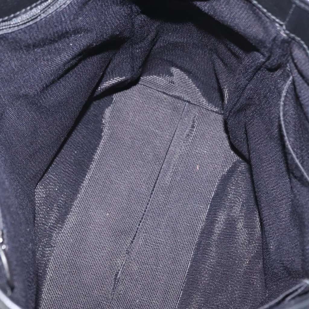 Salvatore Ferragamo Gancini Tote Black Canvas Good condition - Box View