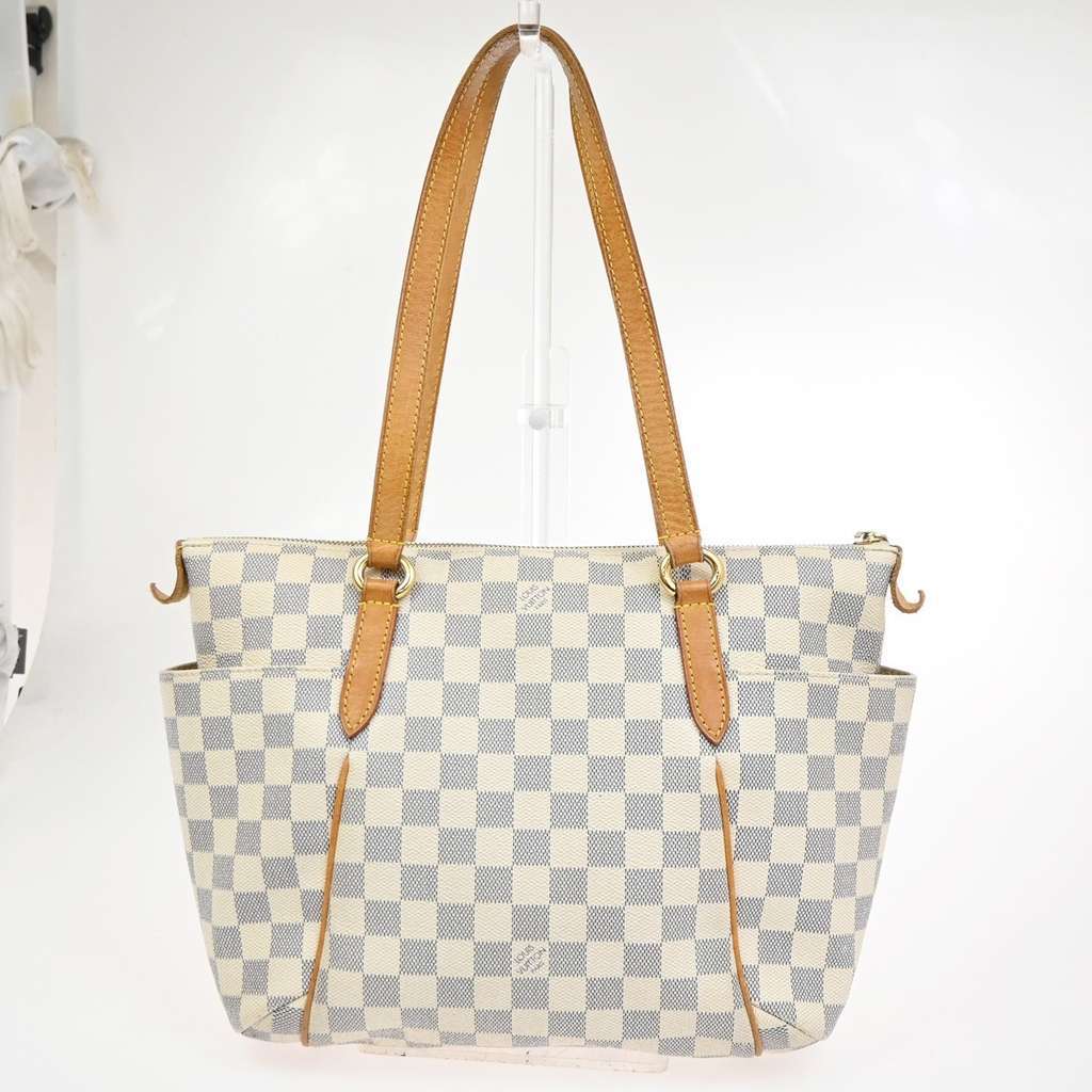 Louis Vuitton Totally Handbag White Canvas Good condition - Back View