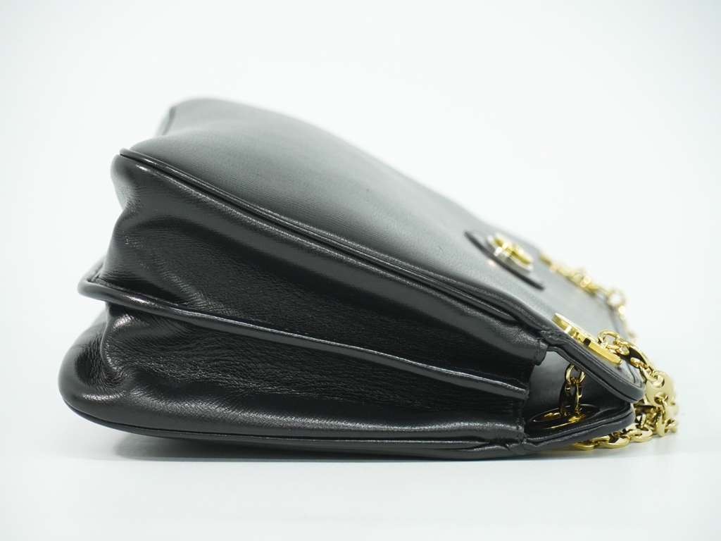 Gucci Marina Chain Shoulder Bag Black Leather Good condition - Inside View