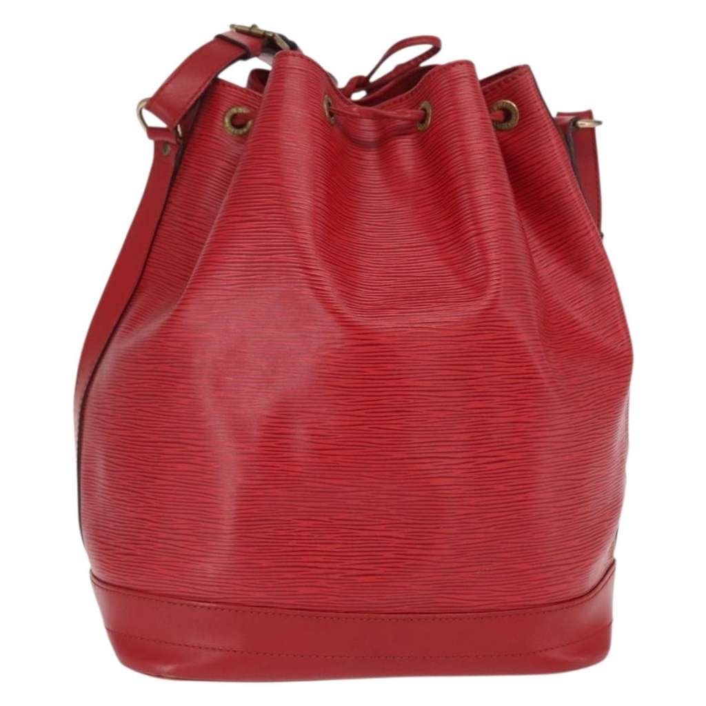 Louis Vuitton Noe Handbag Red Leather Fair condition - Back View