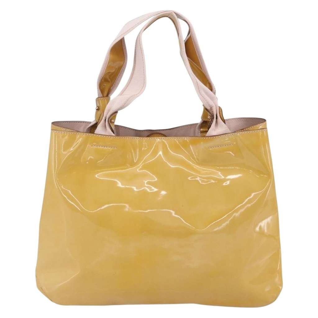 Salvatore Ferragamo Vala Handbag Yellow Good condition - Back View