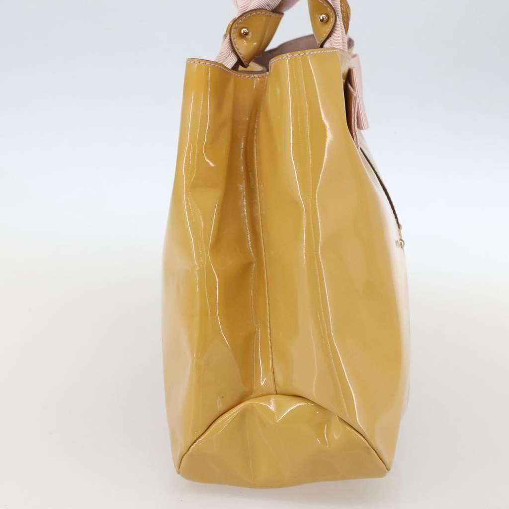 Salvatore Ferragamo Vala Handbag Yellow Good condition - Inside View