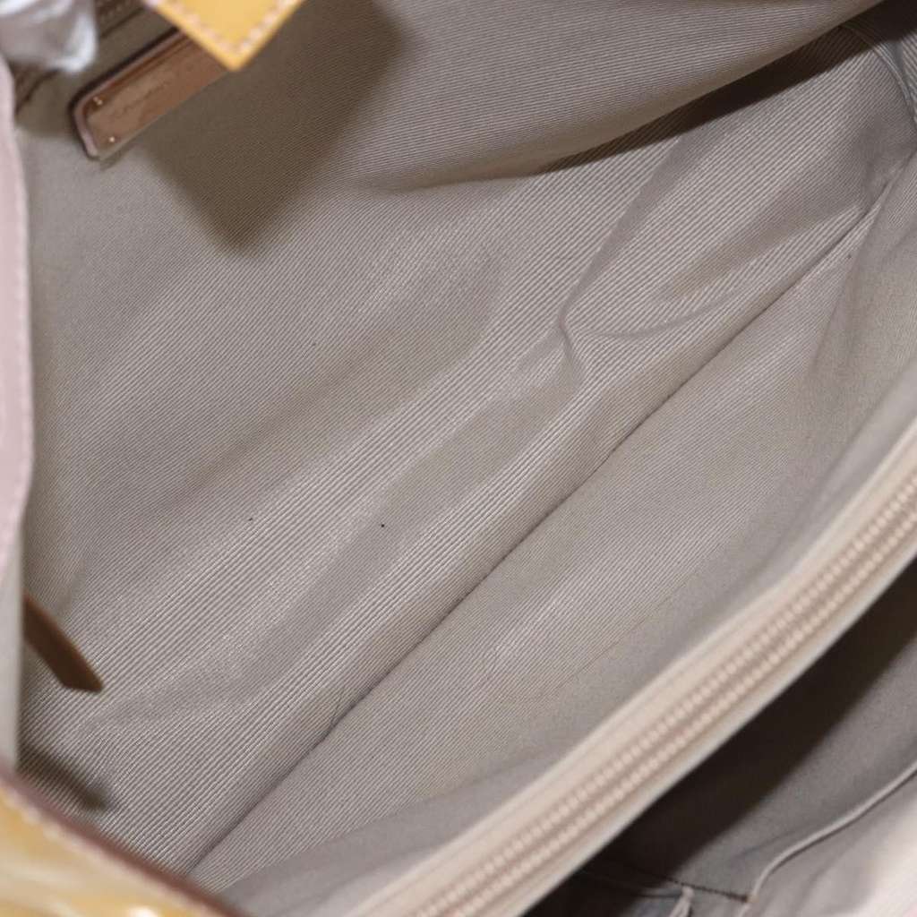 Salvatore Ferragamo Vala Handbag Yellow Good condition - Box View