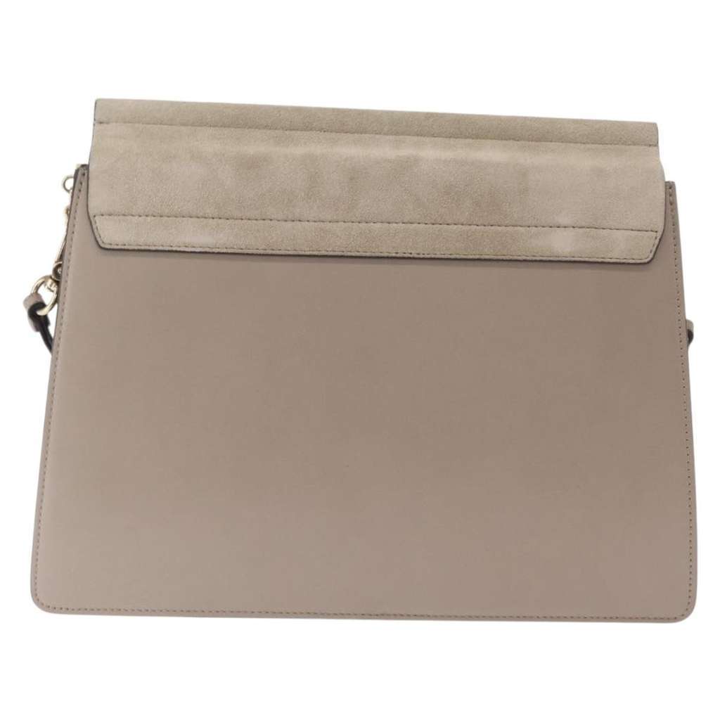 Chloe Faye Shoulder Bag Beige Suede Good condition - Back View