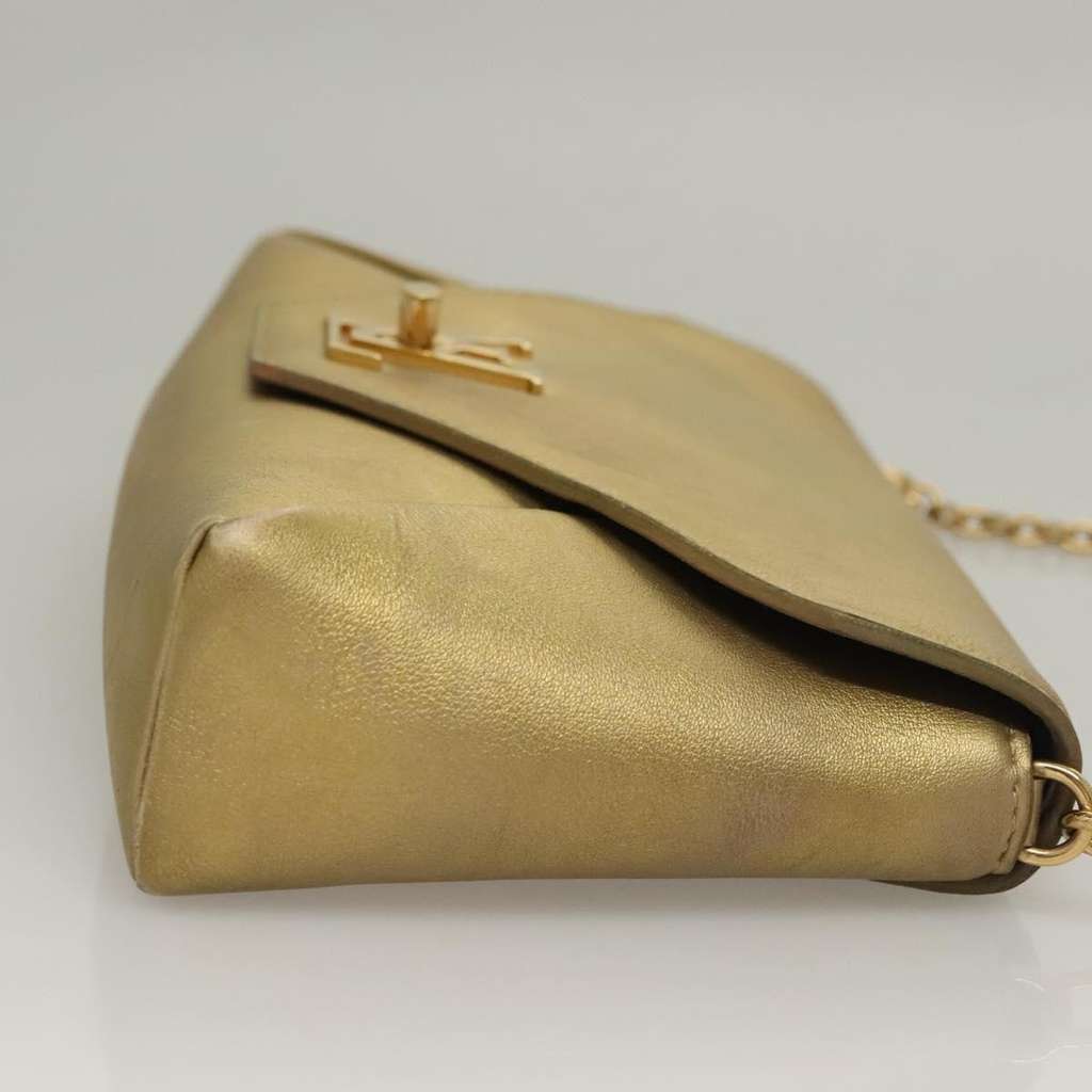 Louis Vuitton Love Note Chain Clutch Gold Leather Good condition - Inside View