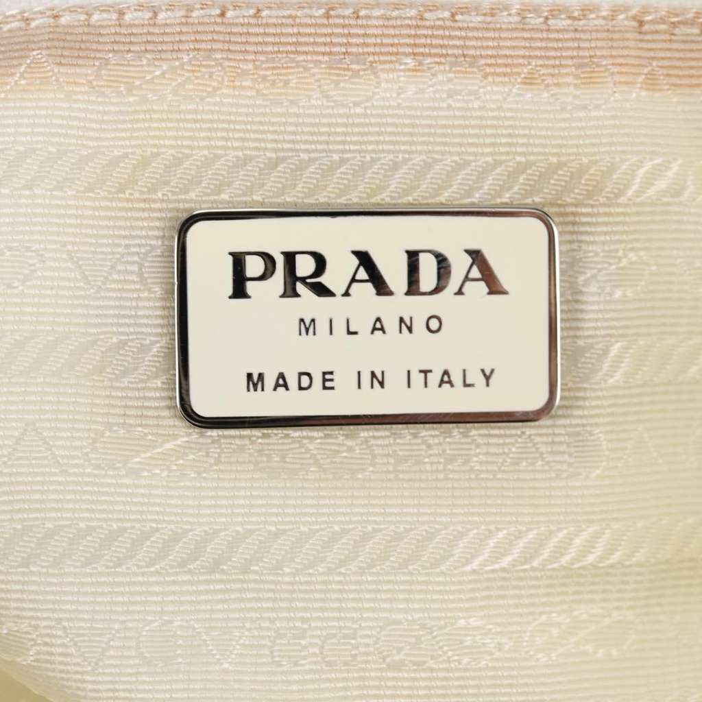 Prada Front Pocket Buckle Backpack Ecru Good condition - Box View