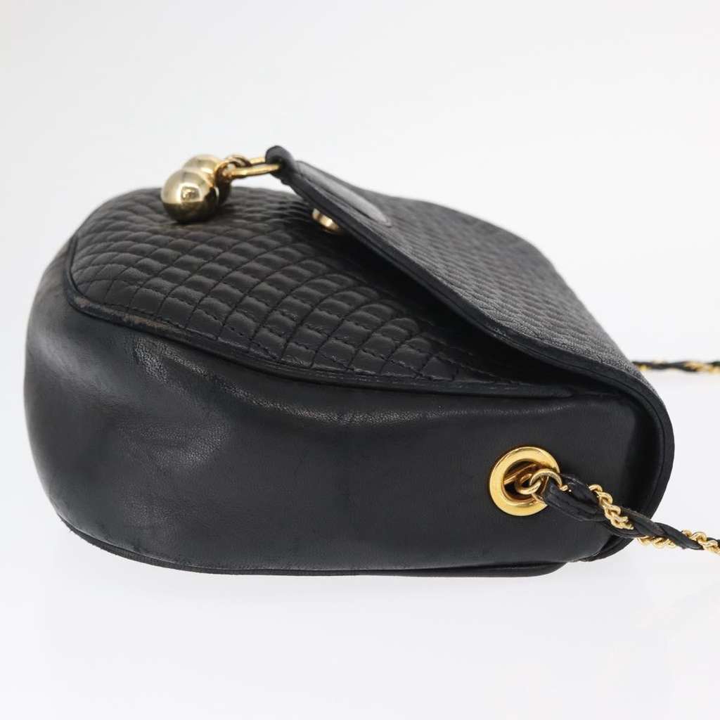 Bally Vintage Shoulder Bag Black Leather Good condition - Inside View