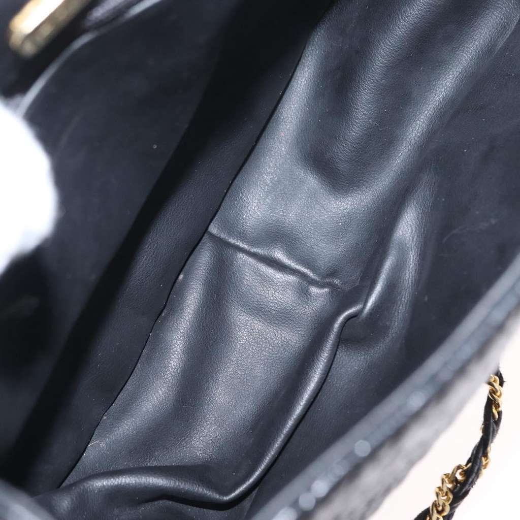 Bally Vintage Shoulder Bag Black Leather Good condition - Box View