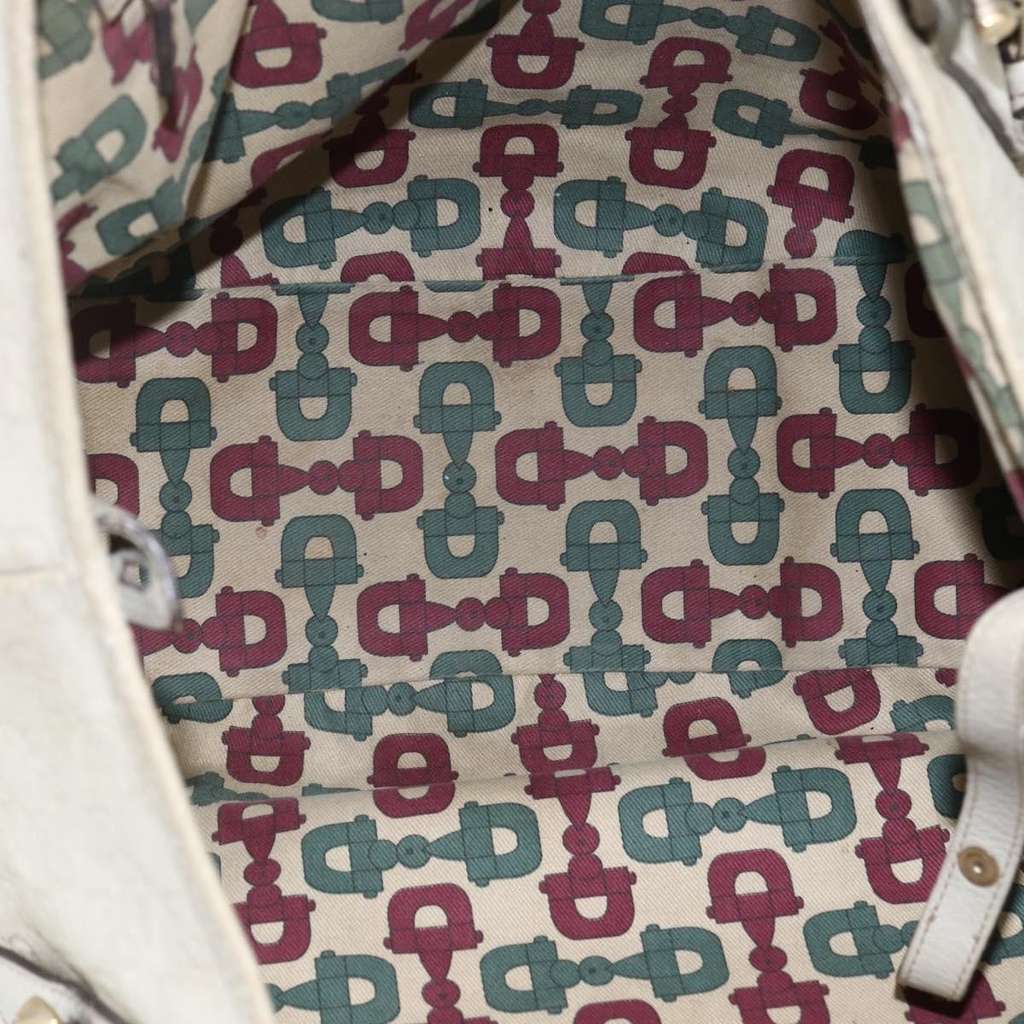 Gucci Pelham Shoulder Bag Ecru Leather Good condition - Box View