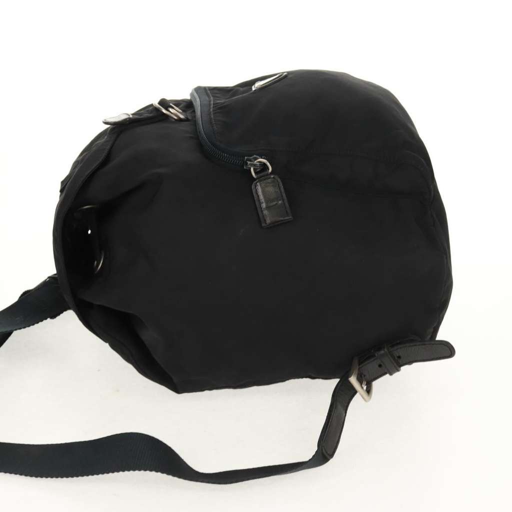 Prada Front Pocket Buckle Backpack Black Good condition - Inside View