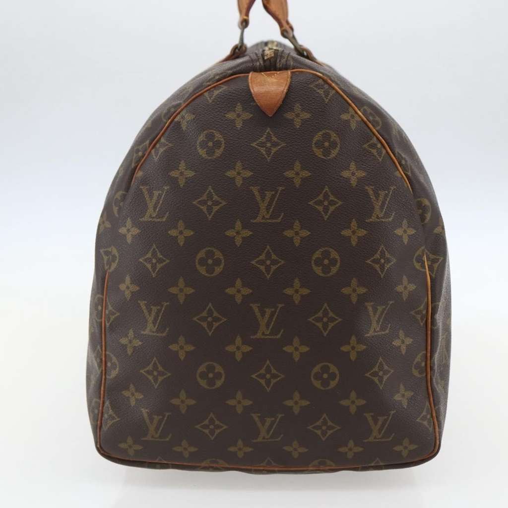 Louis Vuitton Keepall Bag Brown Canvas Fair condition - Model View