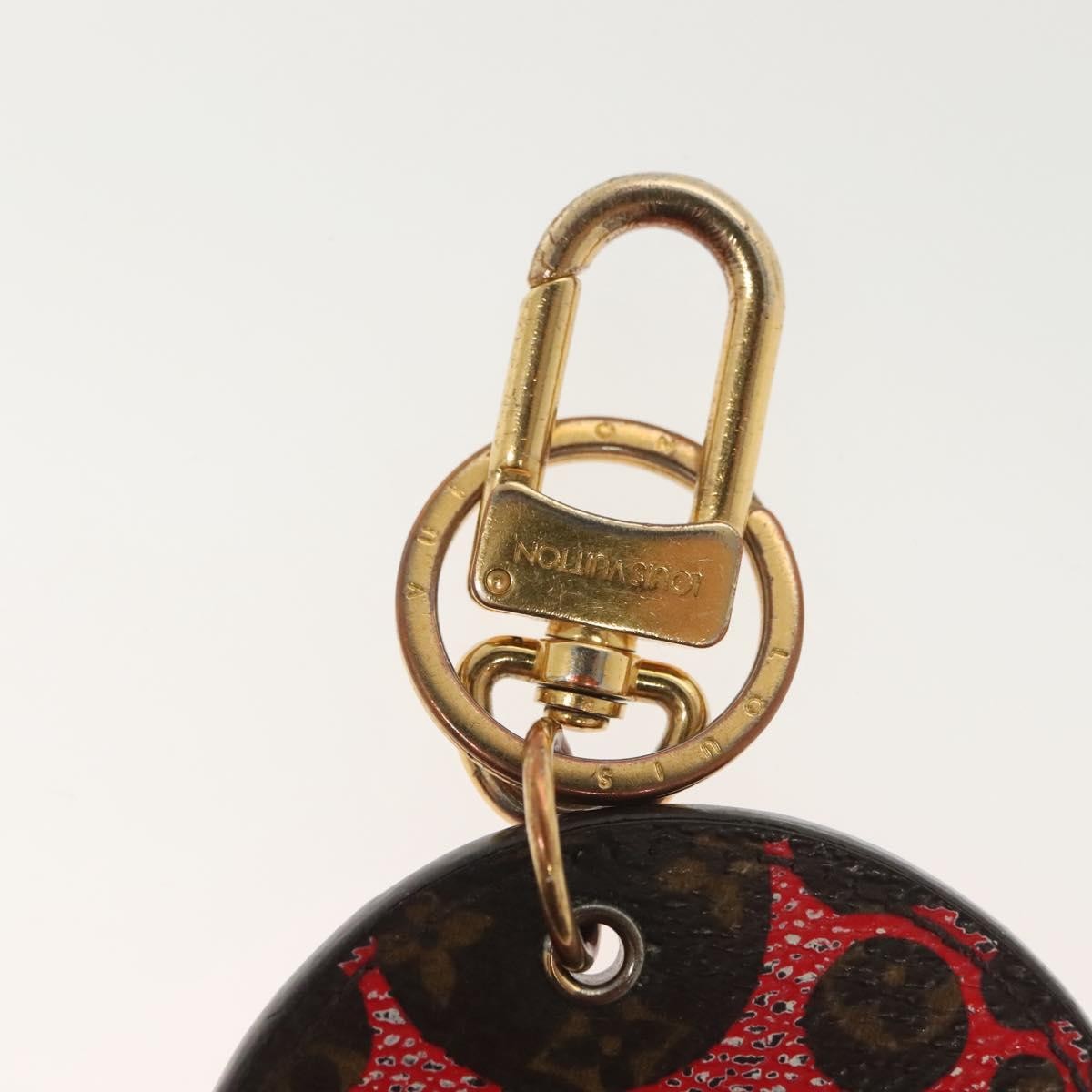 Louis Vuitton Pumpkin Bag Charm and Key Holder Brown Canvas Good condition - Inside View