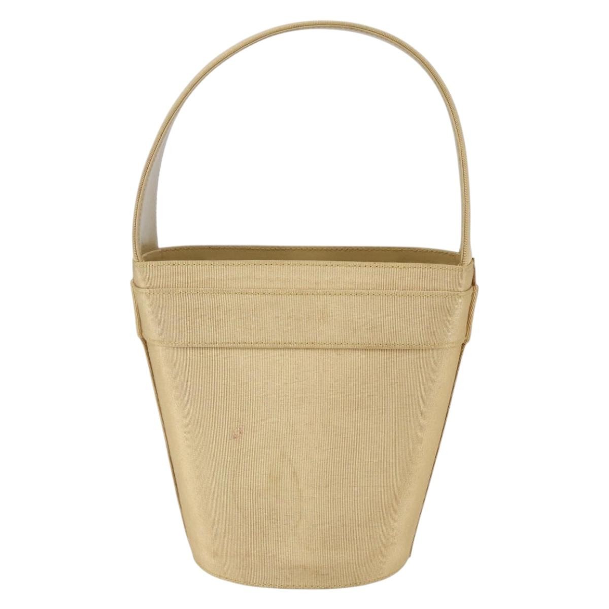 Salvatore Ferragamo Vala Handbag Yellow Canvas Good condition - Back View