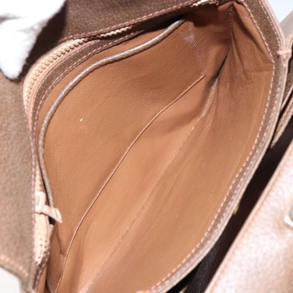 Gucci Vintage Shoulder Bag Brown Leather Good condition - Box View