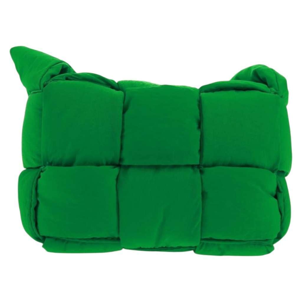 Bottega Veneta Padded Tech Cassette Crossbody Bag Green Good condition - Back View