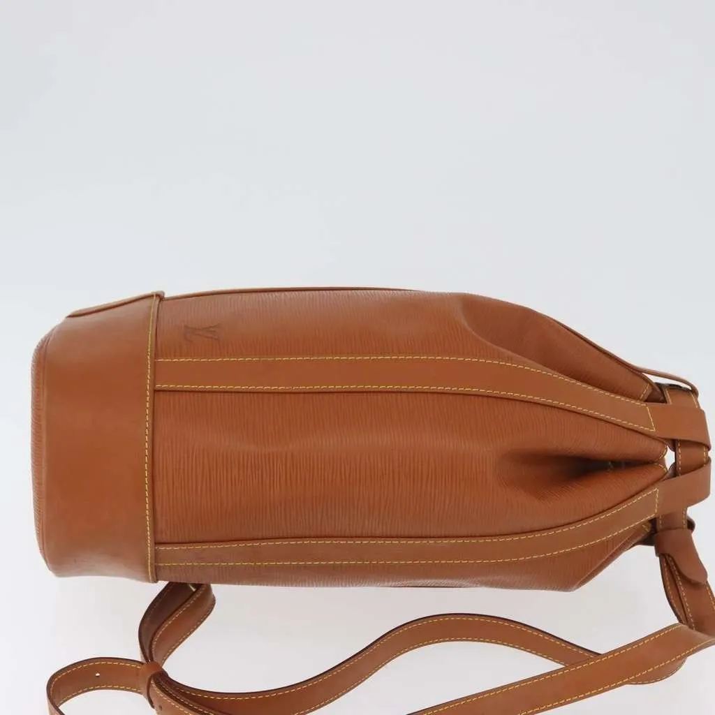 Louis Vuitton Randonnee Backpack Brown Leather Good - Inside View