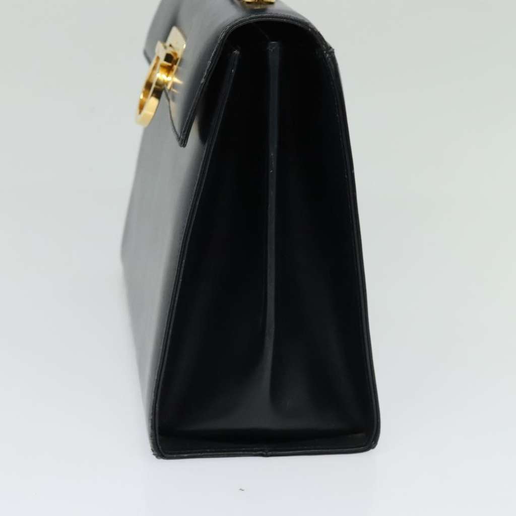 Salvatore Ferragamo Convertible Top Handle Bag Navy Leather Good condition - Model View