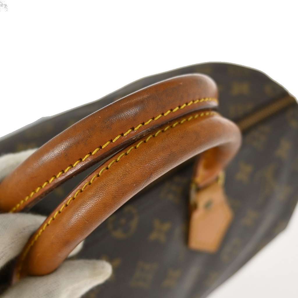 Louis Vuitton Speedy Handbag Brown Canvas Fair condition - Box View