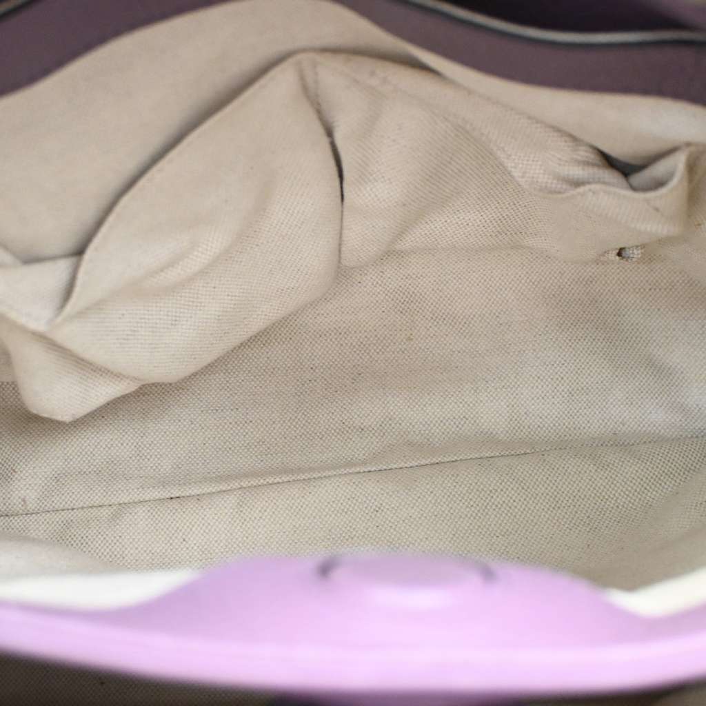 Gucci Bamboo Shopper Tote Purple Leather Good condition - Box View