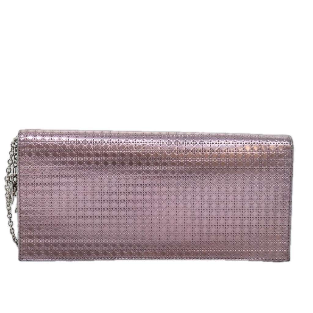 Christian Dior Lady Dior Croisiere Chain Wallet Pink Leather Good condition - Back View