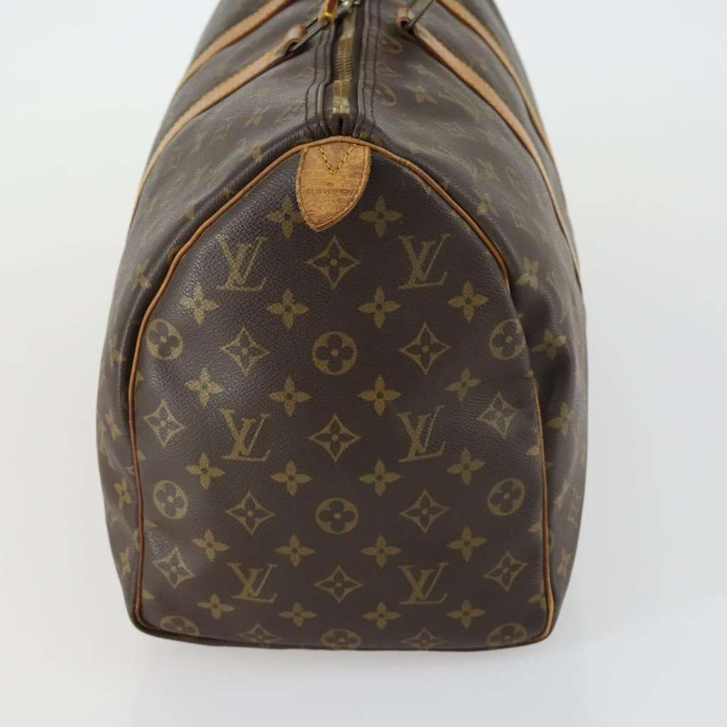 Louis Vuitton Keepall Bag Brown Canvas Fair condition - Model View