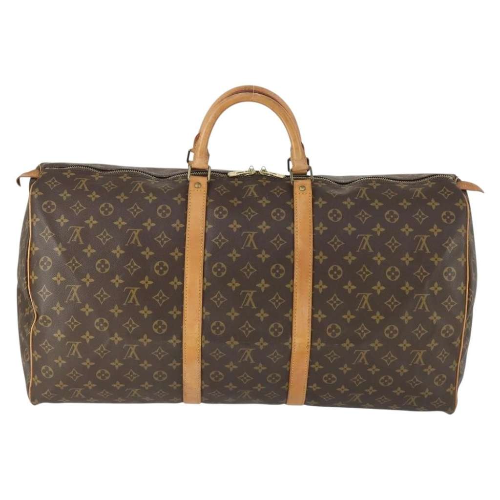 Louis Vuitton Keepall Bag Brown Canvas Good condition - Back View