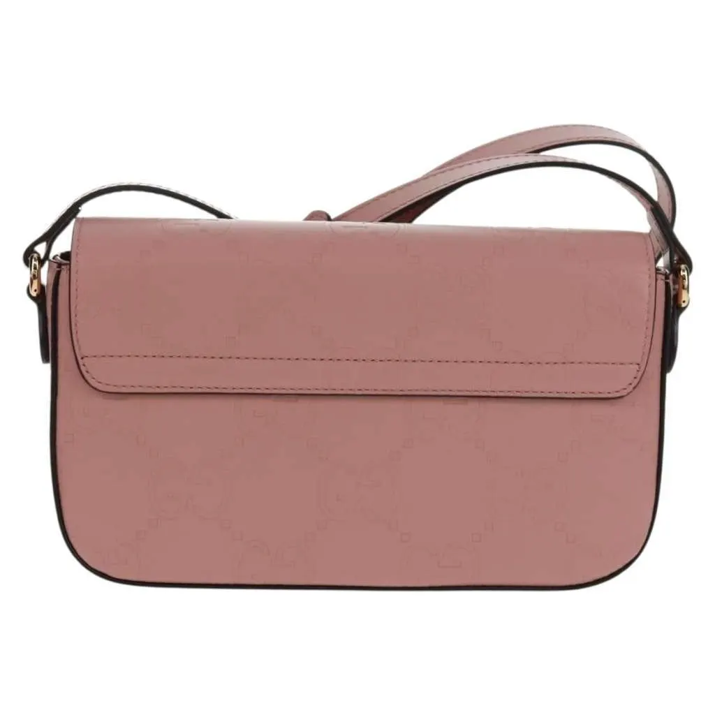 Gucci Envelope Flap Crossbody Bag Pink Leather Very good - Back View
