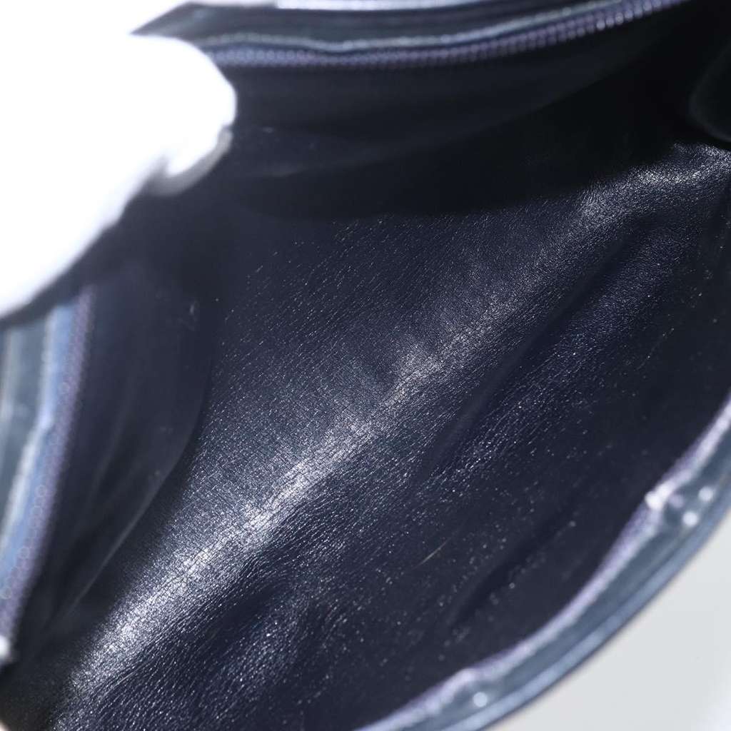 Christian Dior Vintage Trotter Shoulder Bag Navy Canvas Good condition - Box View