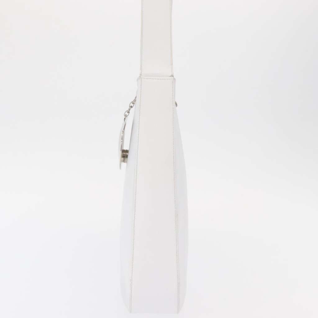 Salvatore Ferragamo Gancini Shoulder Bag White Leather Good condition - Inside View