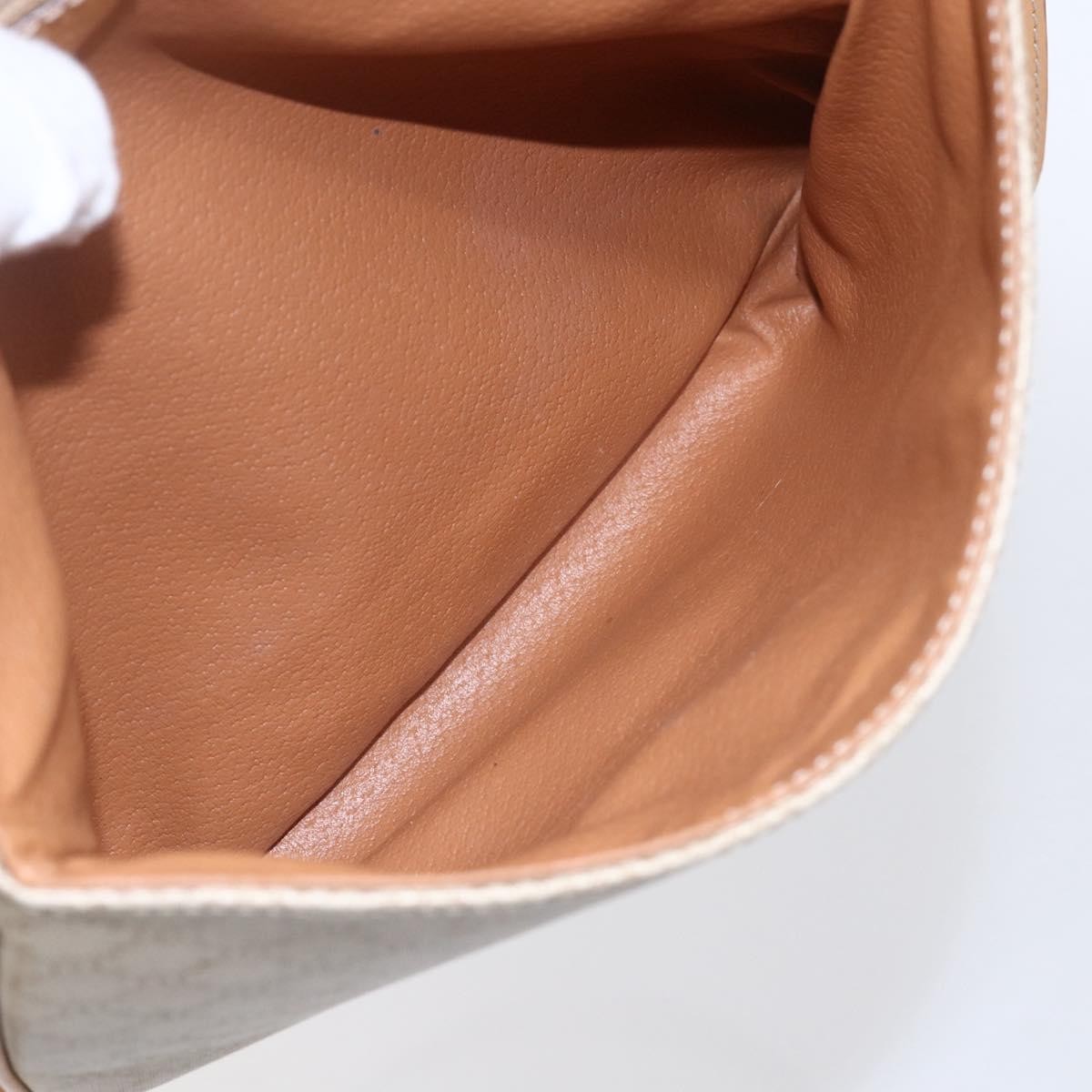 Celine Vintage Macadam Shoulder Bag Beige Canvas Good condition - Box View