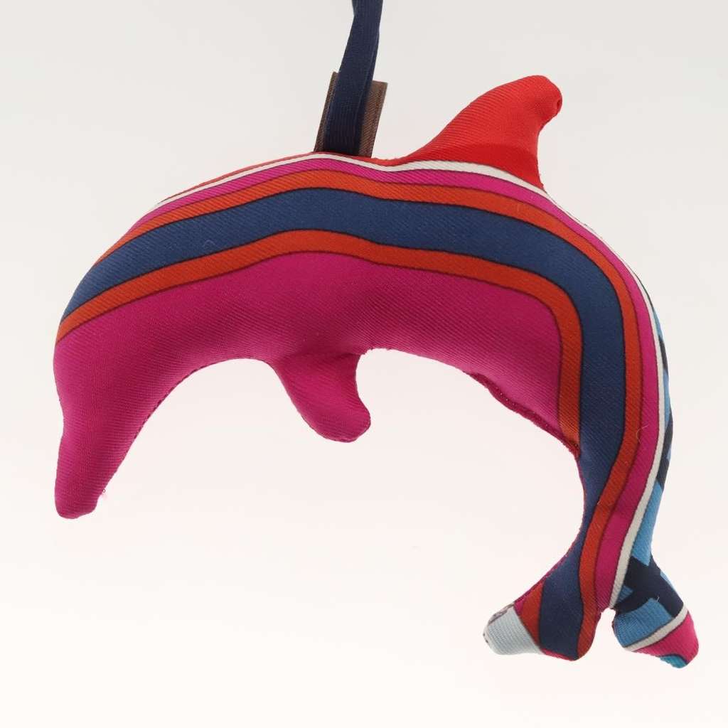Hermès Petit H Dolphin Bag Charm Purple Silk Good condition - Inside View