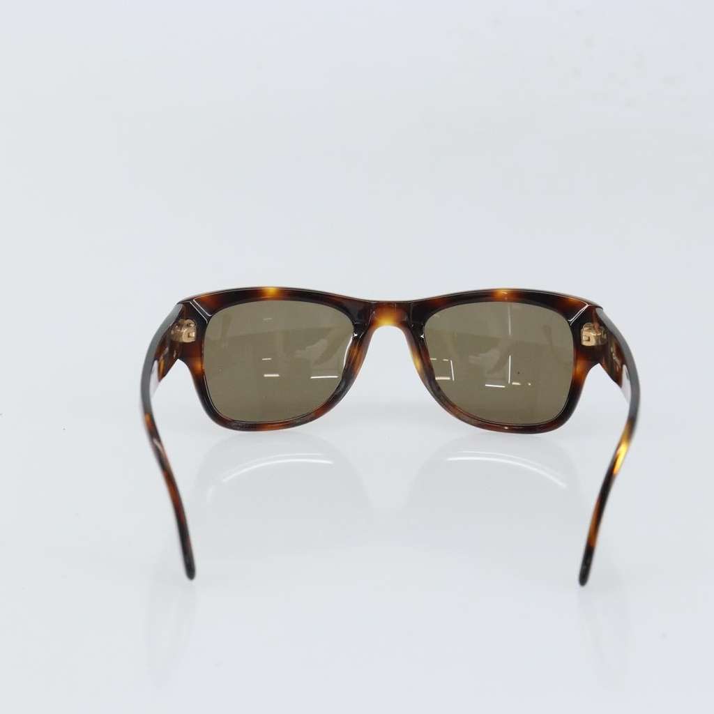 Chanel Logo CC Sunglasses Brown Plastic Good condition - Back View