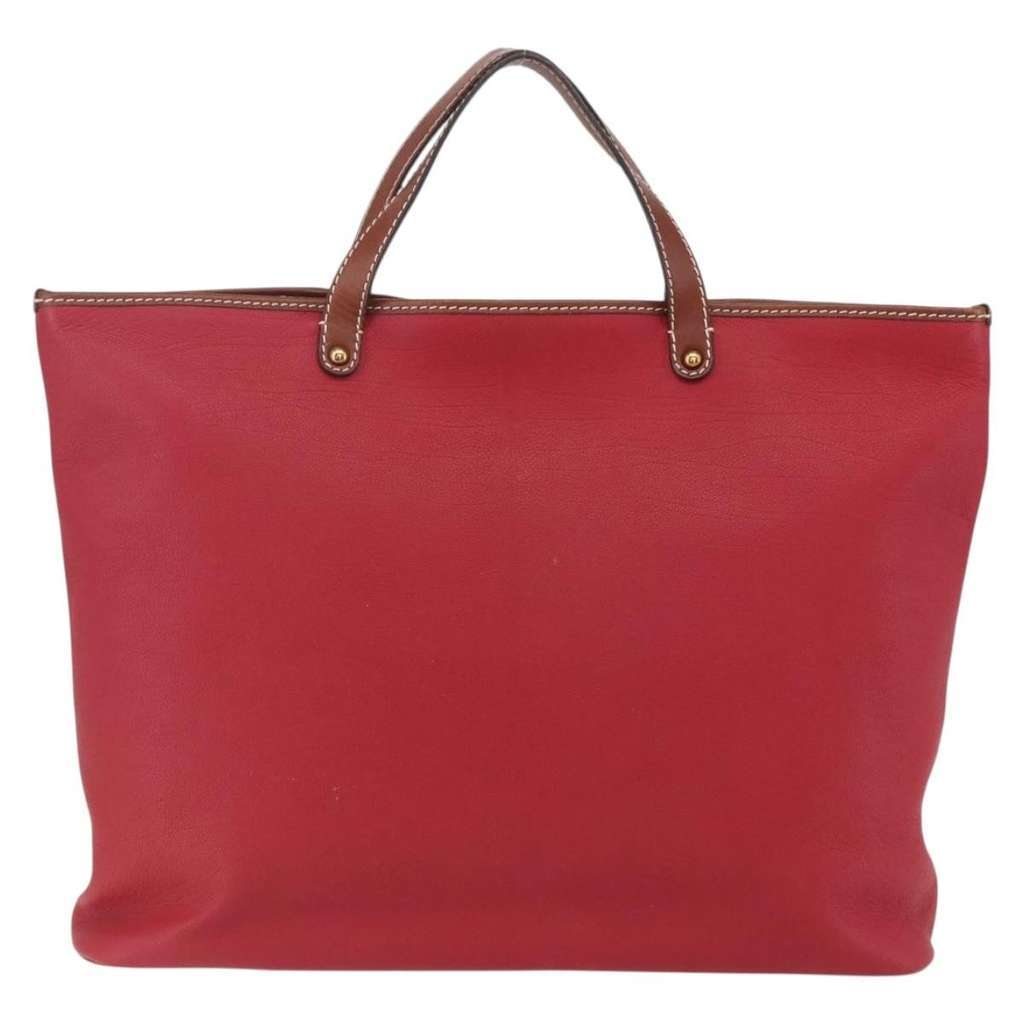 Chloe Vintage Tote bag Red Leather Good condition - Back View