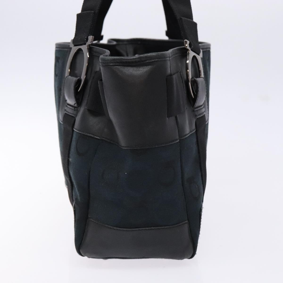 Salvatore Ferragamo Gancini Tote Black Canvas Good condition - Inside View