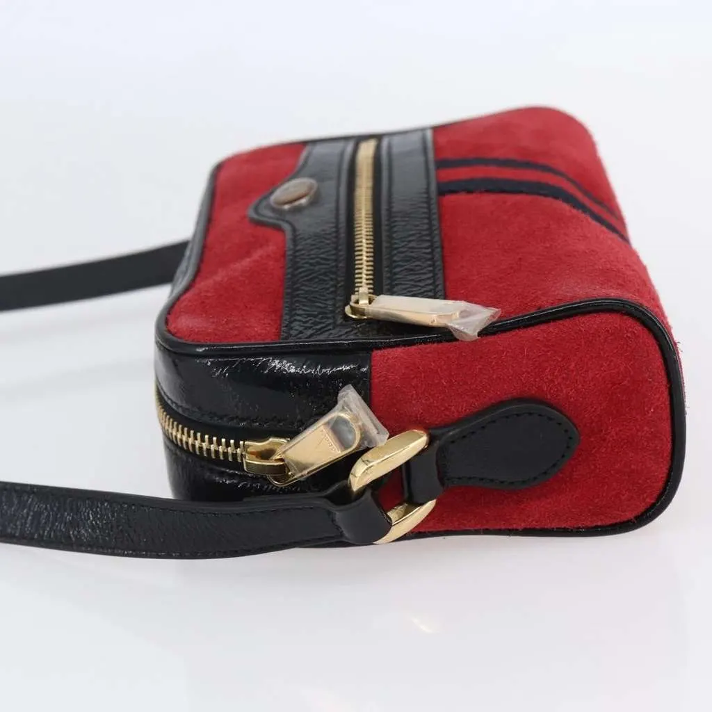 Gucci Ophidia Shoulder Bag Red Suede Good - Inside View