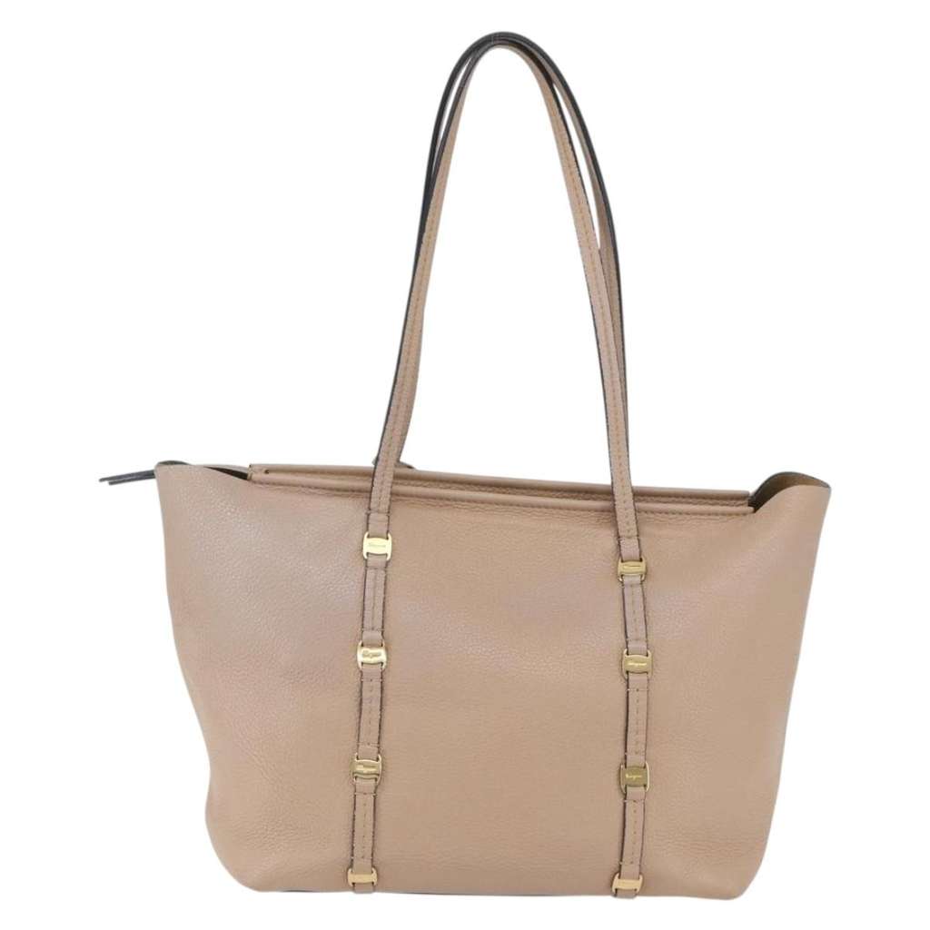 Salvatore Ferragamo Vala tote Beige Leather Good condition - Back View