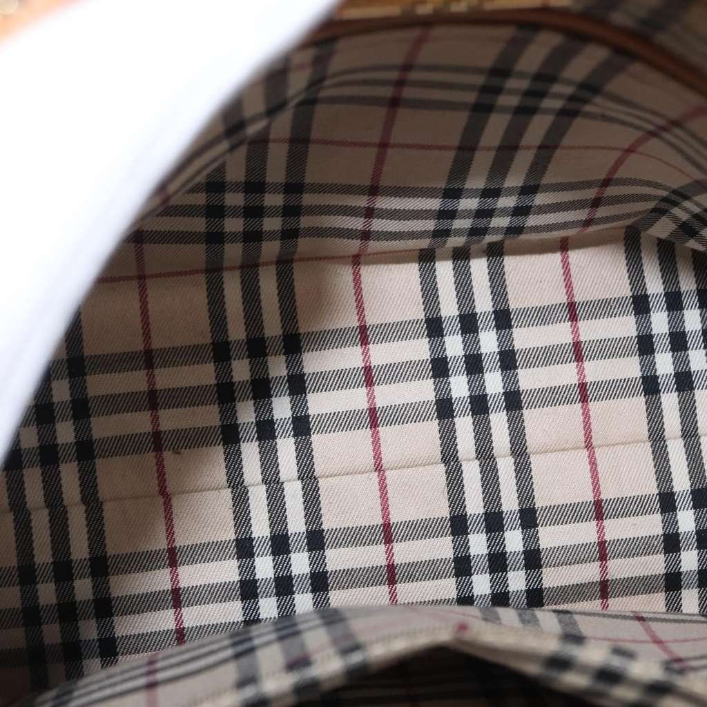 Burberry Vintage Handbag Beige Leather Good condition - Box View