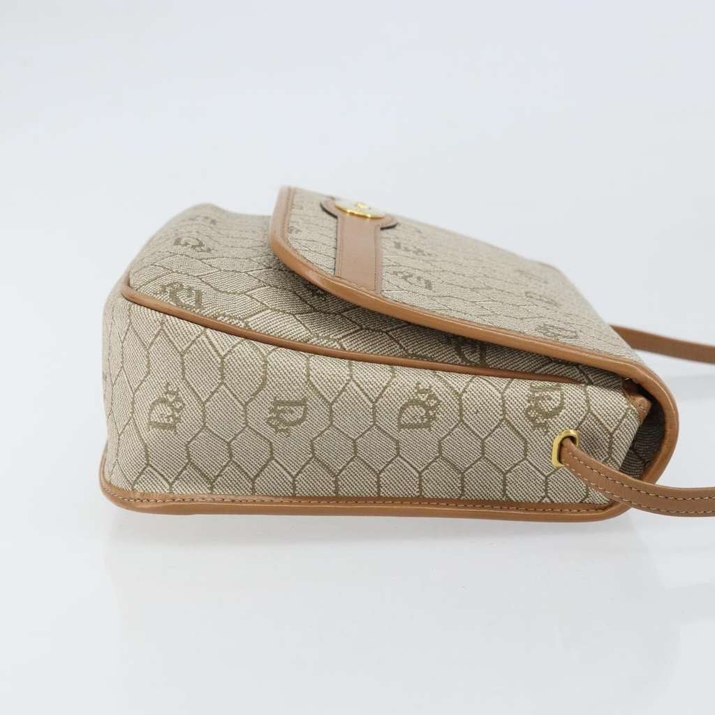 Christian Dior Vintage Honeycomb Shoulder Bag Beige Good condition - Inside View